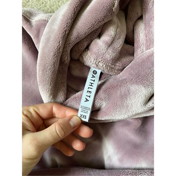 Athleta Double Cozy Karma Funnel Neck Top Size XXS Pink - Picture 5 of 9